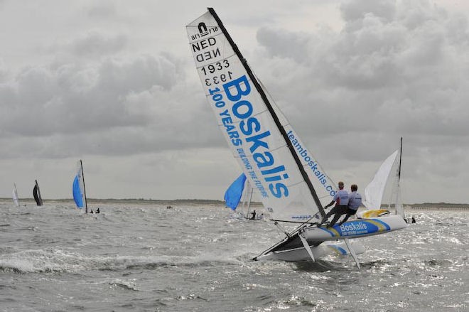 Larsen and Frank in action - Nacra Infusion Worlds 2011 © Bootinbeeld.nl